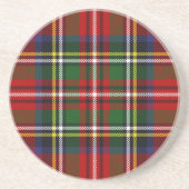 Royal Stewart Tartan Zandsteen Onderzetter (Voorkant)