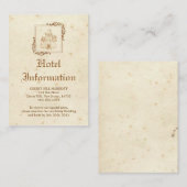 Royal Storybook - Accommodatie Card Informatiekaartje (Voorkant / Achterkant)