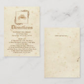 Royal Storybook - Direction Card Informatiekaartje (Voorkant / Achterkant)