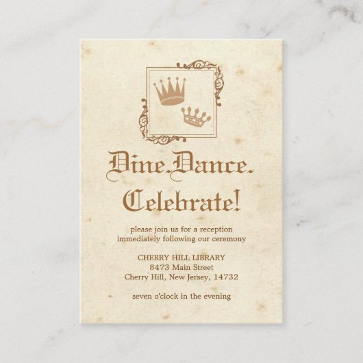 Royal Storybook - Opvangkaart Informatiekaartje (Voorkant)