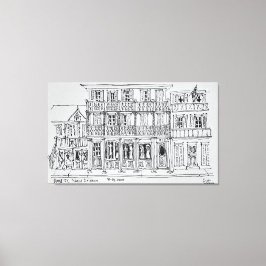 Royal Street, Frans kwartier | New Orleans Canvas Afdruk (Voorkant)