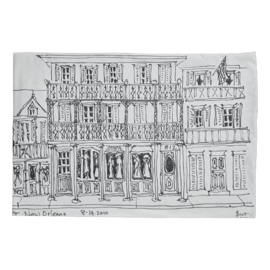 Royal Street, Frans kwartier | New Orleans Kussensloop (Achterkant-Links)