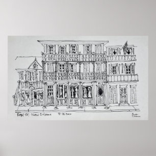 Royal Street, Frans kwartier New Orleans Poster