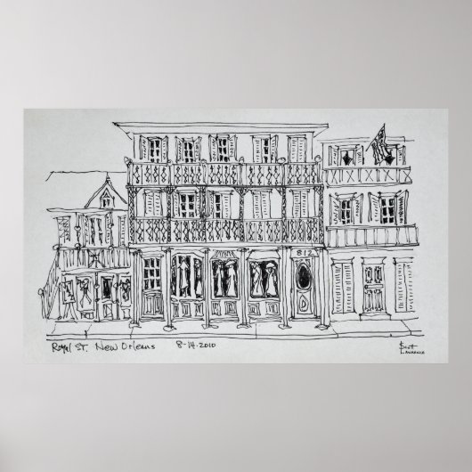 Royal Street, Frans kwartier | New Orleans Poster (Voorkant)