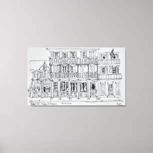 Royal Street, Franse Wijk New Orleans Canvas Afdruk