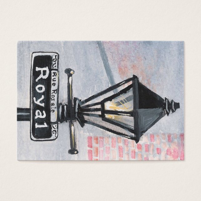 Royal Street Lamp Post Visitekaartjes (Voorkant)