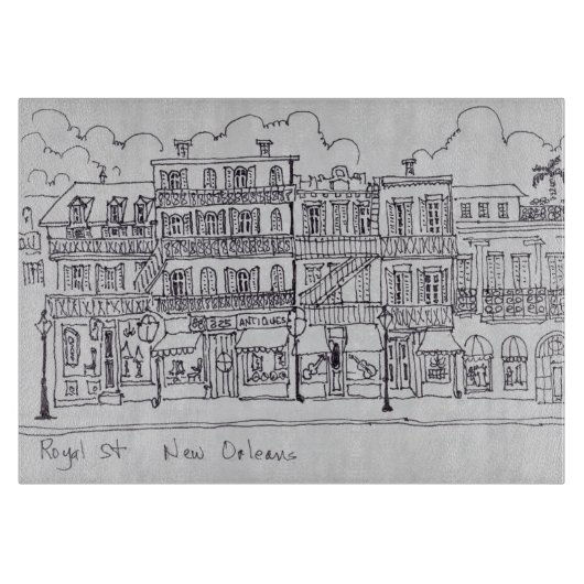 Royal Street | New Orleans, Louisiana Snijplank (Voorkant)