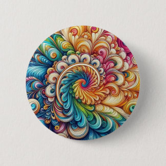 Royal Stropdas-dye regenboog kleuren Button
