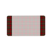 Royal Stuart Tartan blanco adreslabel Etiket (Voorkant)