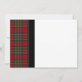 Royal Stuart Tartan Scottish Wedding Invitation Kaart (Achterkant)