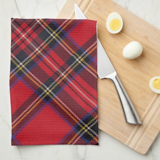 Royal Stuart Tartan Tea Towel Theedoek (Quarter Fold)