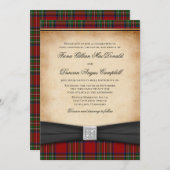 Royal Stuart Tartan Weddenschap Kaart (Voorkant / Achterkant)