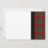 Royal Stuart Tartan Weddenschap Uitnodiging (Achterkant)