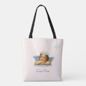 Royal Stylish Raphael Cherub op Ivoor Tote Bag (Achterkant)