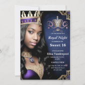 Royal Sweet 16 Invitation Kaart (Voorkant)