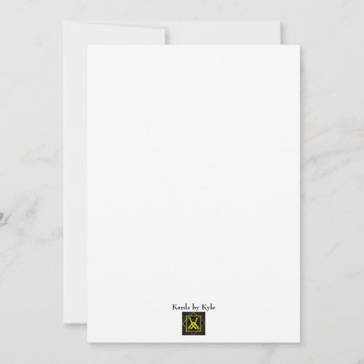 Royal Sweet 16 Invitation Kaart (Achterkant)