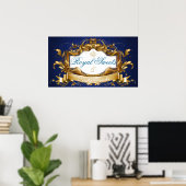 Royal Sweets and Tasty Treatment Baby shower Sign Poster (Thuiskantoor)