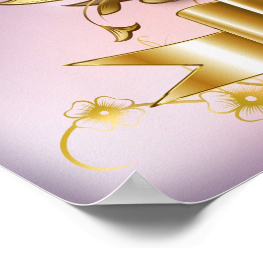 Royal Sweets|Roze & Gold Elegant Poster (Hoek)