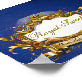 Royal Sweets & Treatment Elegant Snoep Buffet Sign Poster (Hoek)