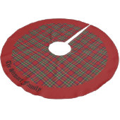 Royal Tartan Plaid Scottish Clan Uw familienaam Kerstboom Rok (Gekanteld)