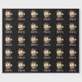 Royal-tea Funny Tea Pun Dark BG Cadeaupapier (Vlak)