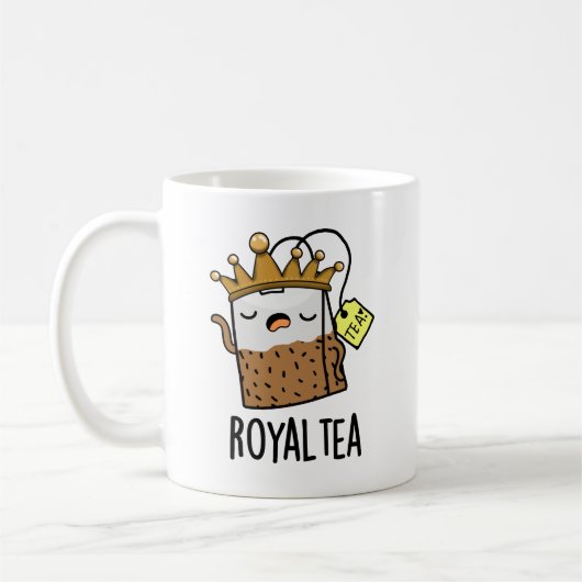 Royal-tea Funny Tea Pun Koffiemok (Links)