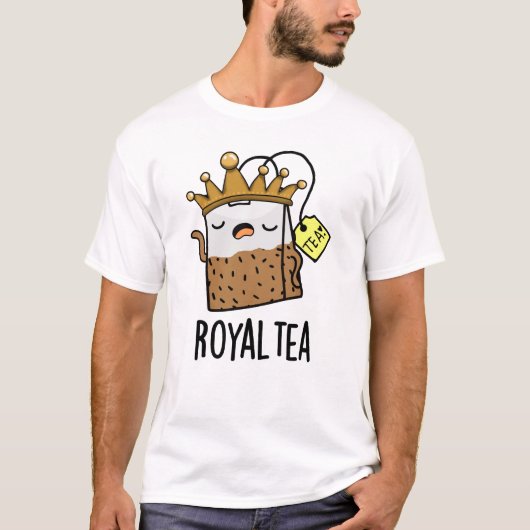 Royal-tea Funny Tea Pun T-shirt (Voorkant)