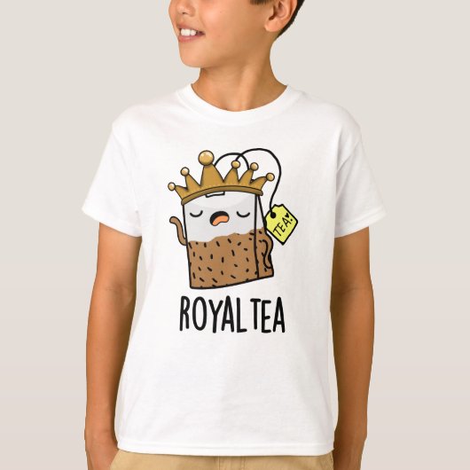 Royal-tea Funny Tea Pun T-shirt (Voorkant)