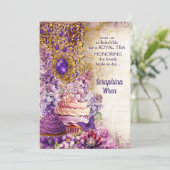 Royal Tea Party uitnodiging (Staand voorkant)