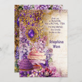 Royal Tea Party uitnodiging (Voorkant / Achterkant)