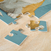 Royal Tea Time Dogs – Bulldog & Corgi Puzzel Legpuzzel (Zijkant)