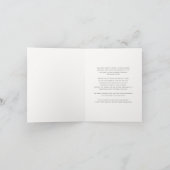 Royal Teddy Bear Prince Boy Baby shower Bedankkaart (Binnen)