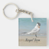 Royal Tern Bow tegen Royalty Fun Beach Sleutelhanger (Voorkant)