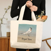 Royal Tern Fun Beach Grote Tote Bag
