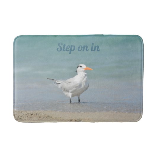 Royal Tern on Beach  Coastal Badmat (Voorkant)