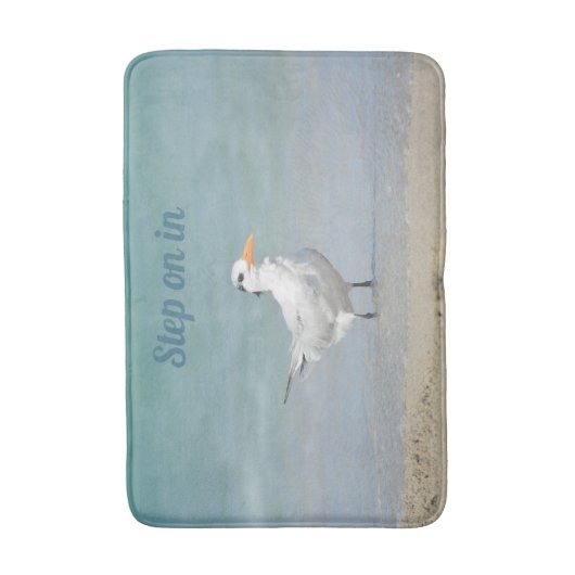 Royal Tern on Beach Coastal Badmat (Voorkant Verticaal)