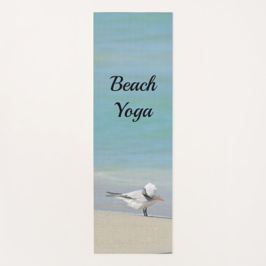Royal Tern Seabird Posing Beach Yoga Mat (Voorkant)