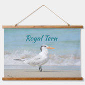 Royal Tern Seabirds Beach Photographic Coastal Hangend Wandkleed (Voorkant)