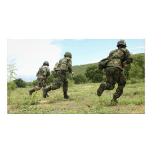 Royal Thai Marines haastte zich naar voren om de S Foto Afdruk