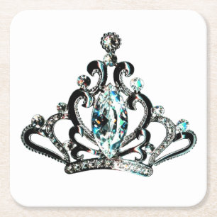 "Royal Tiara Kartonnen Onderzetters
