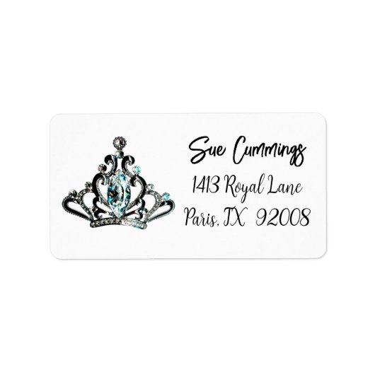 "Royal Tiara"-label Etiket (Voorkant)
