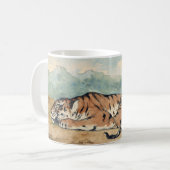 Royal Tiger, Eugene Delacroix, Franse Waterverf, Koffiemok (Voorkant links)