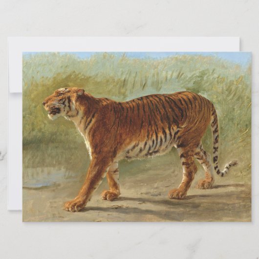 Royal Tiger Marching (door Rosa Bonheur) Kaart (Voorkant)