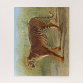 Royal Tiger Marching (door Rosa Bonheur) Legpuzzel (Verticaal)