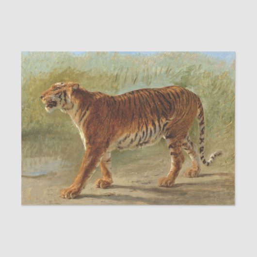Royal Tiger Marching (door Rosa Bonheur) Tissuepapier (Voorkant)
