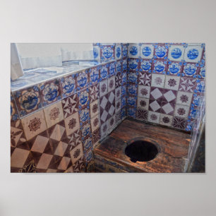 Royal Toilet, Rosenborg Castle, Kopenhagen Denemar Poster