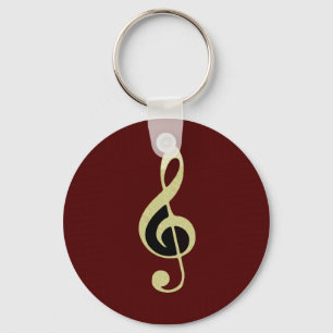 Royal Treble Clef Sleutelhanger