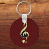 Royal Treble Clef Sleutelhanger (Voorkant)