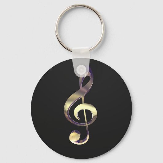 Royal Treble Clef Sleutelhanger (Voorkant)