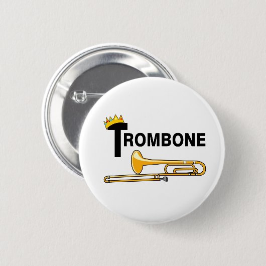 Royal Trombone Ronde Button 5,7 Cm (Voorkant /achterkant)